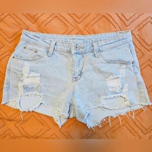 Denim Cut Off Shorts Light wash Size 28/6